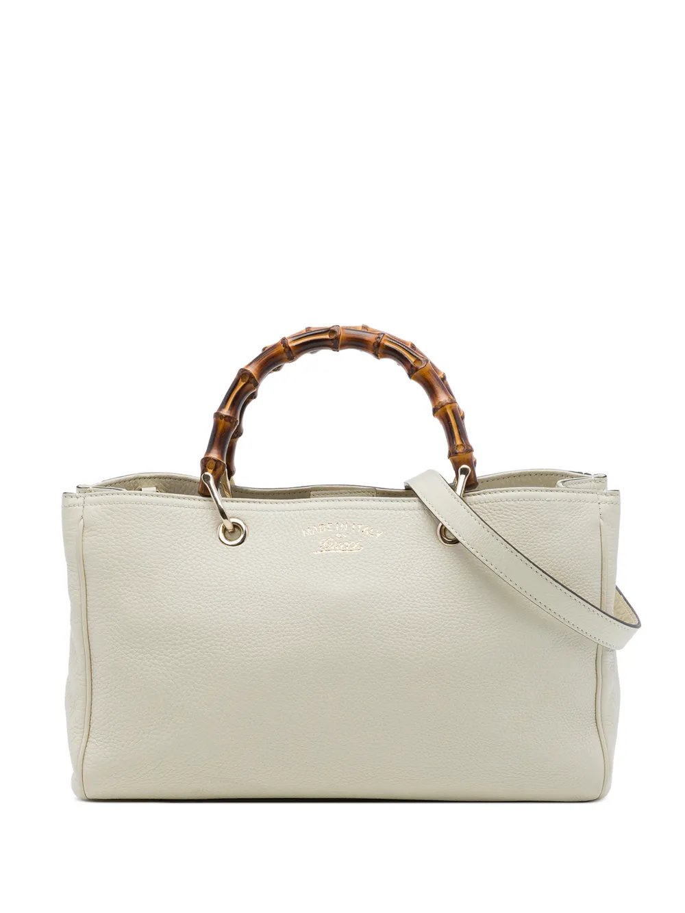 2016-2026 Medium Calfskin Bamboo Shopper satchel