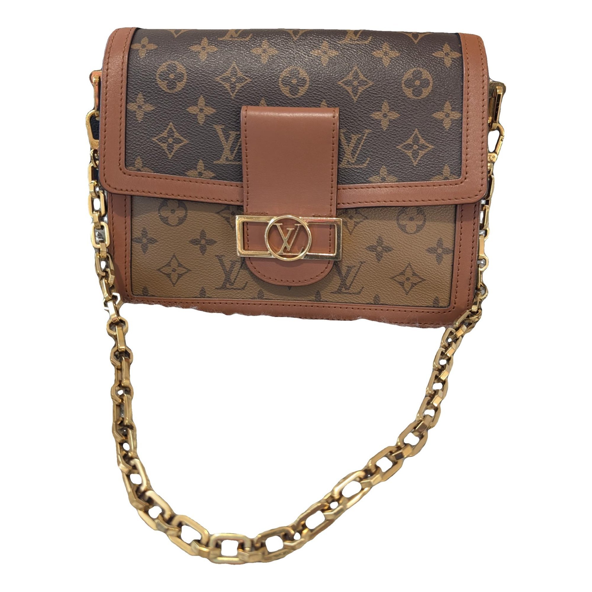 Dauphine leather handbag