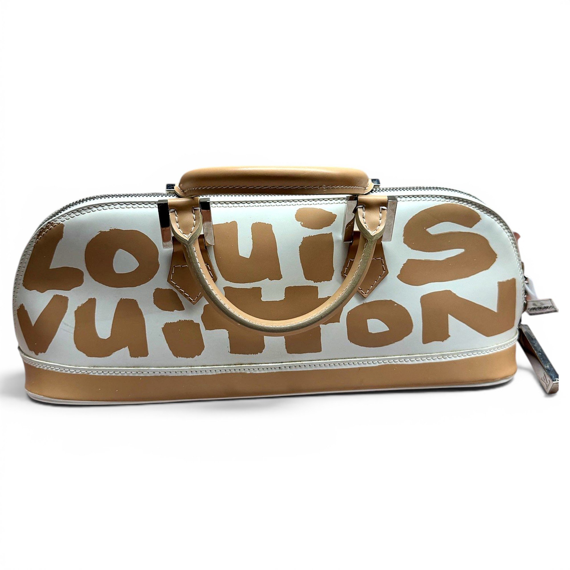 Alma Long patent leather handbag