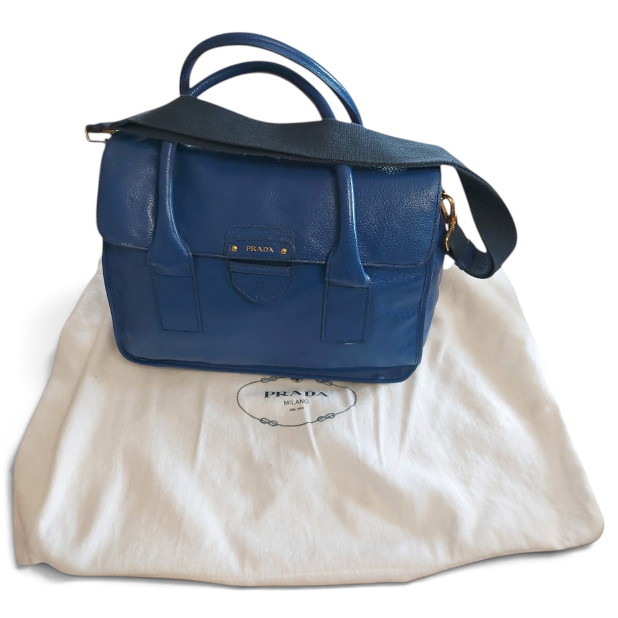 Madras leather crossbody bag