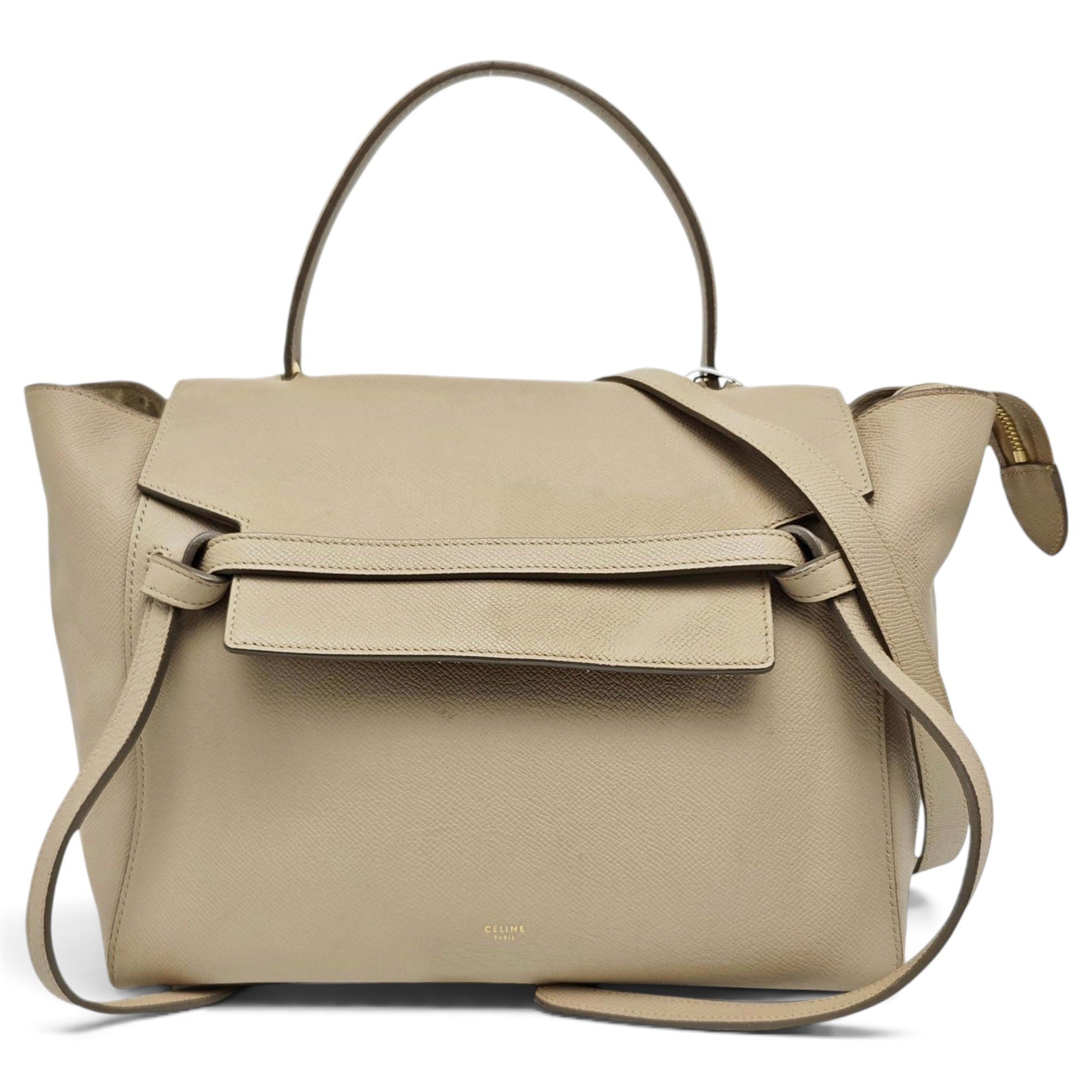 Belt leather handbag