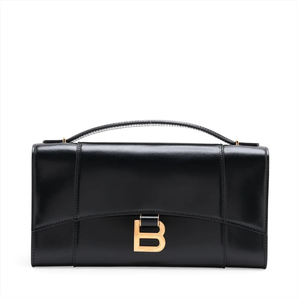 Balenciaga Hourglass 834040 Leather Hand bag Black
