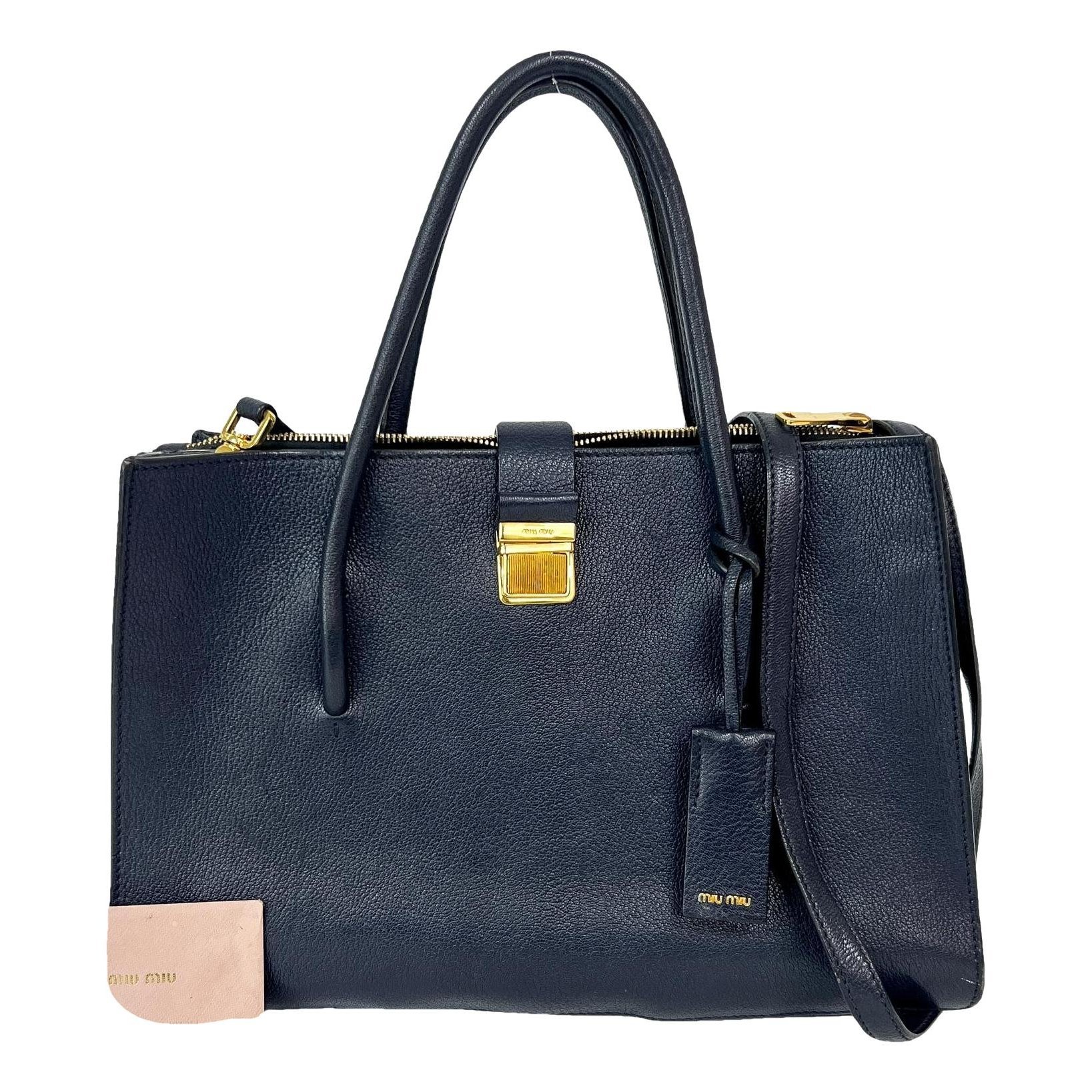 Madras leather handbag