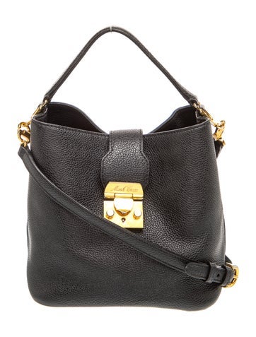 Mark Cross Leather Bucket Bag