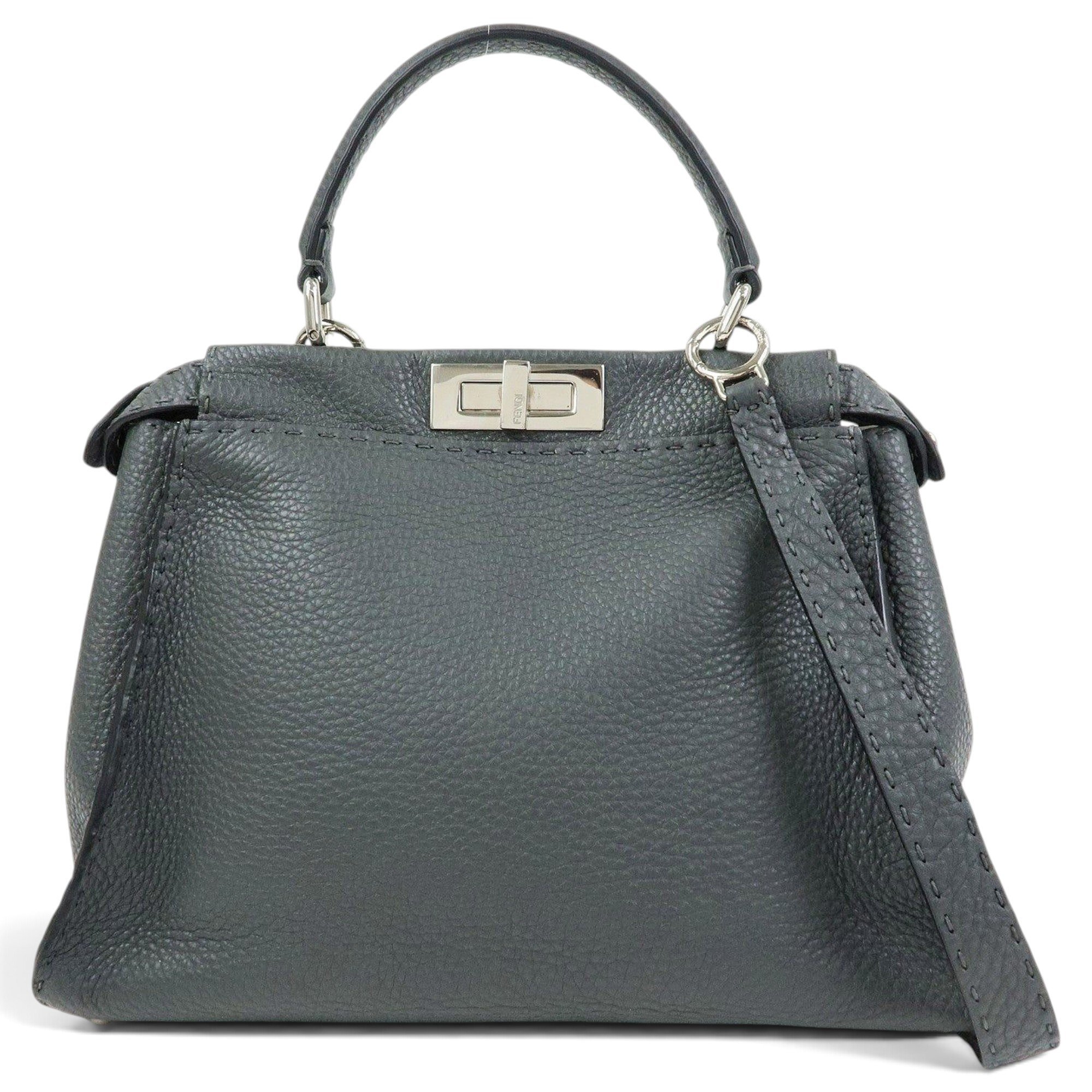 Peekaboo leather handbag