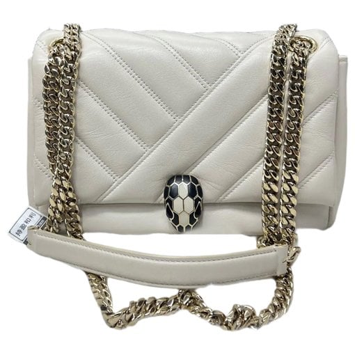 Serpenti leather handbag