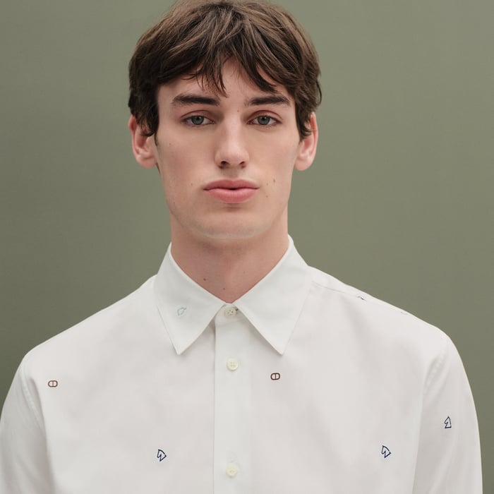 Blanc "Attela'H Multi" Fitted Shirt