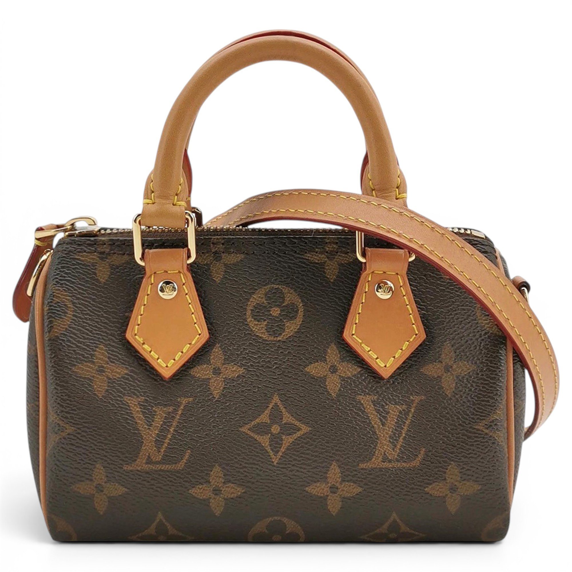 Louis Vuitton Nano Speedy / Mini HL leather handbag