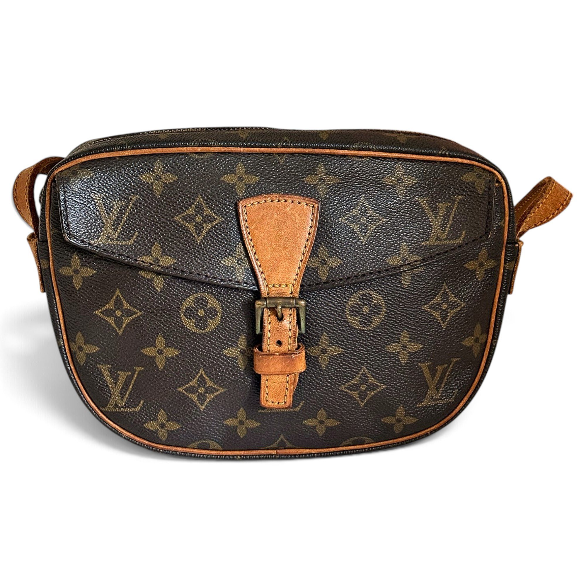Jeune fille leather crossbody bag