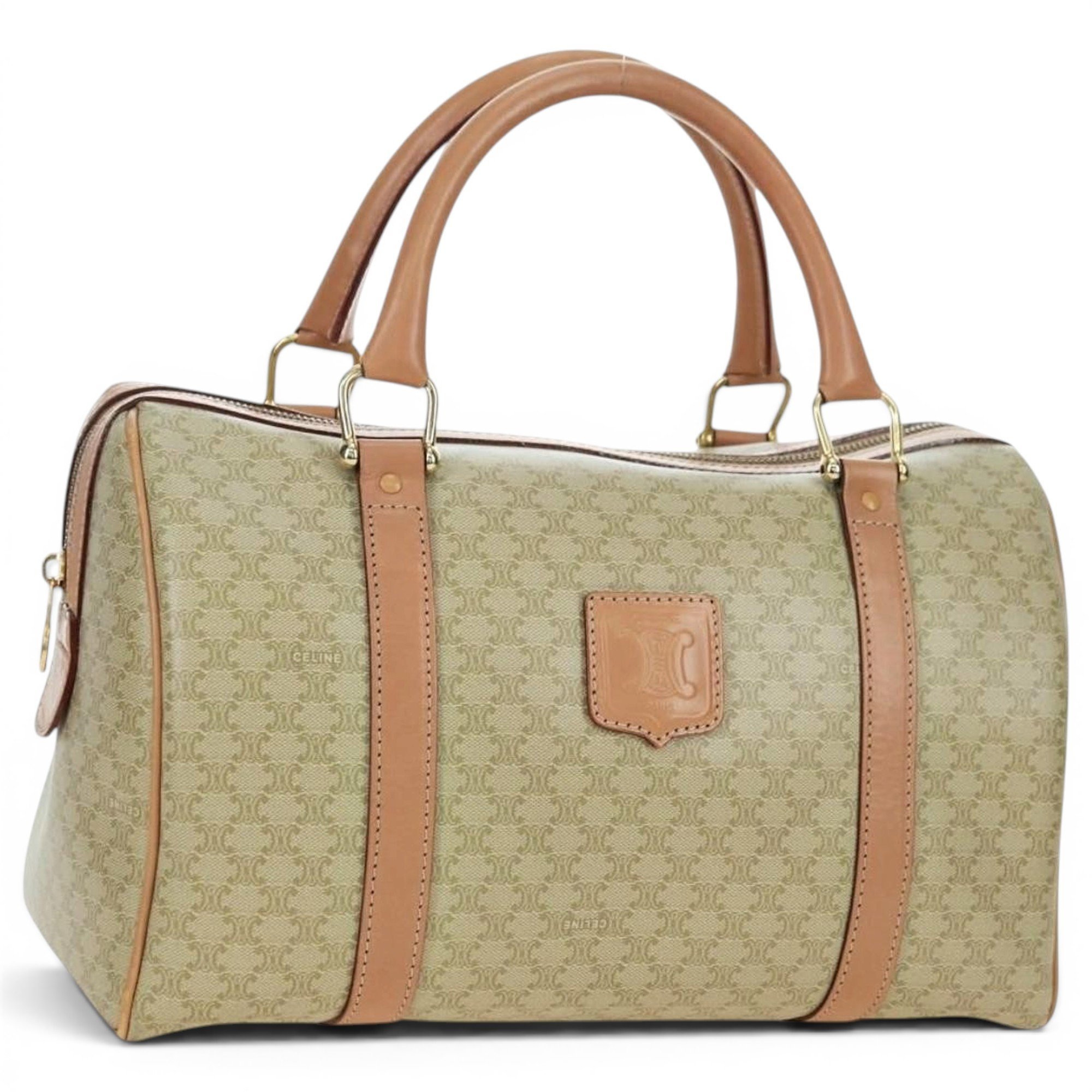 Leather bowling bag