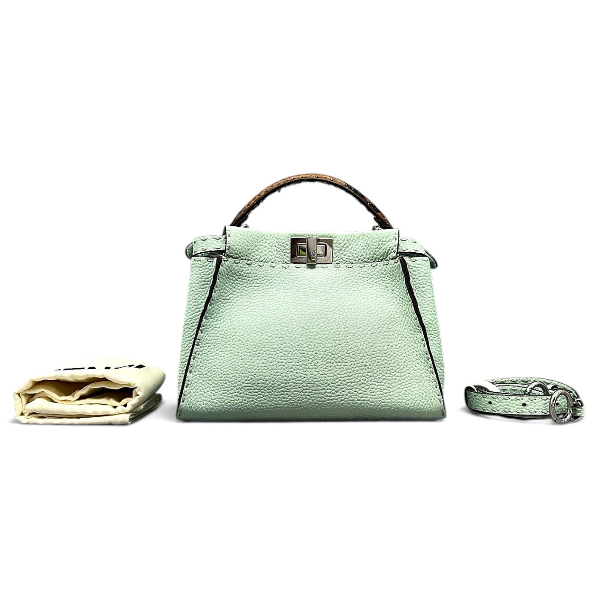 Peekaboo leather handbag