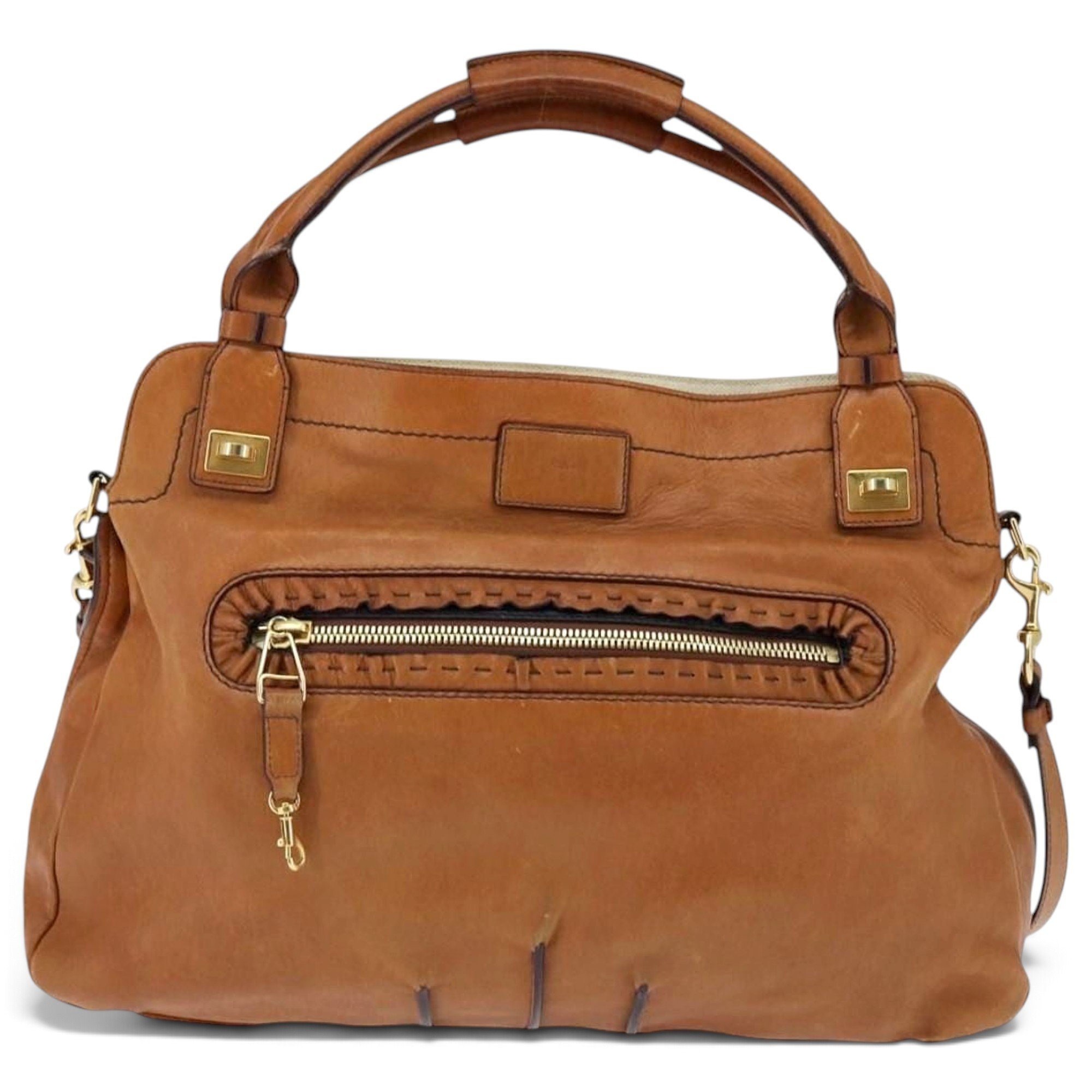 Leather handbag