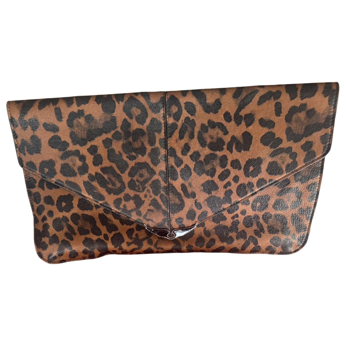 Rock leather clutch bag