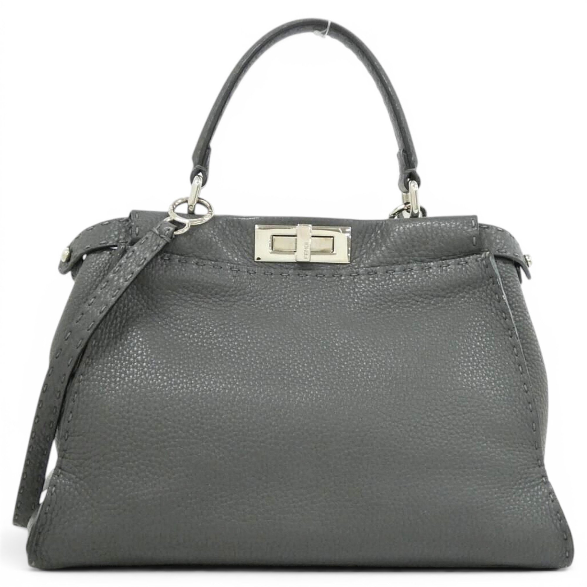 Peekaboo leather handbag