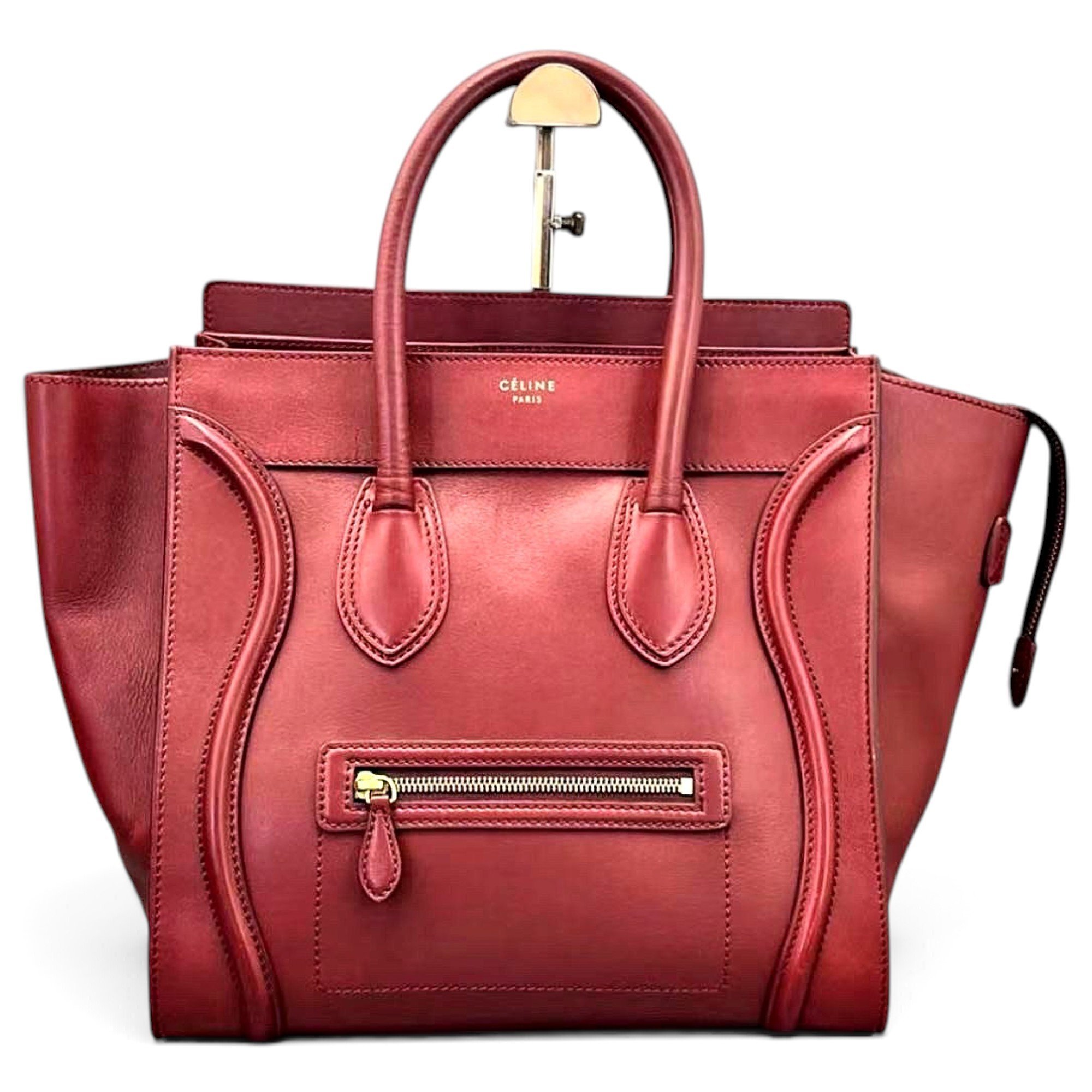 Luggage leather tote