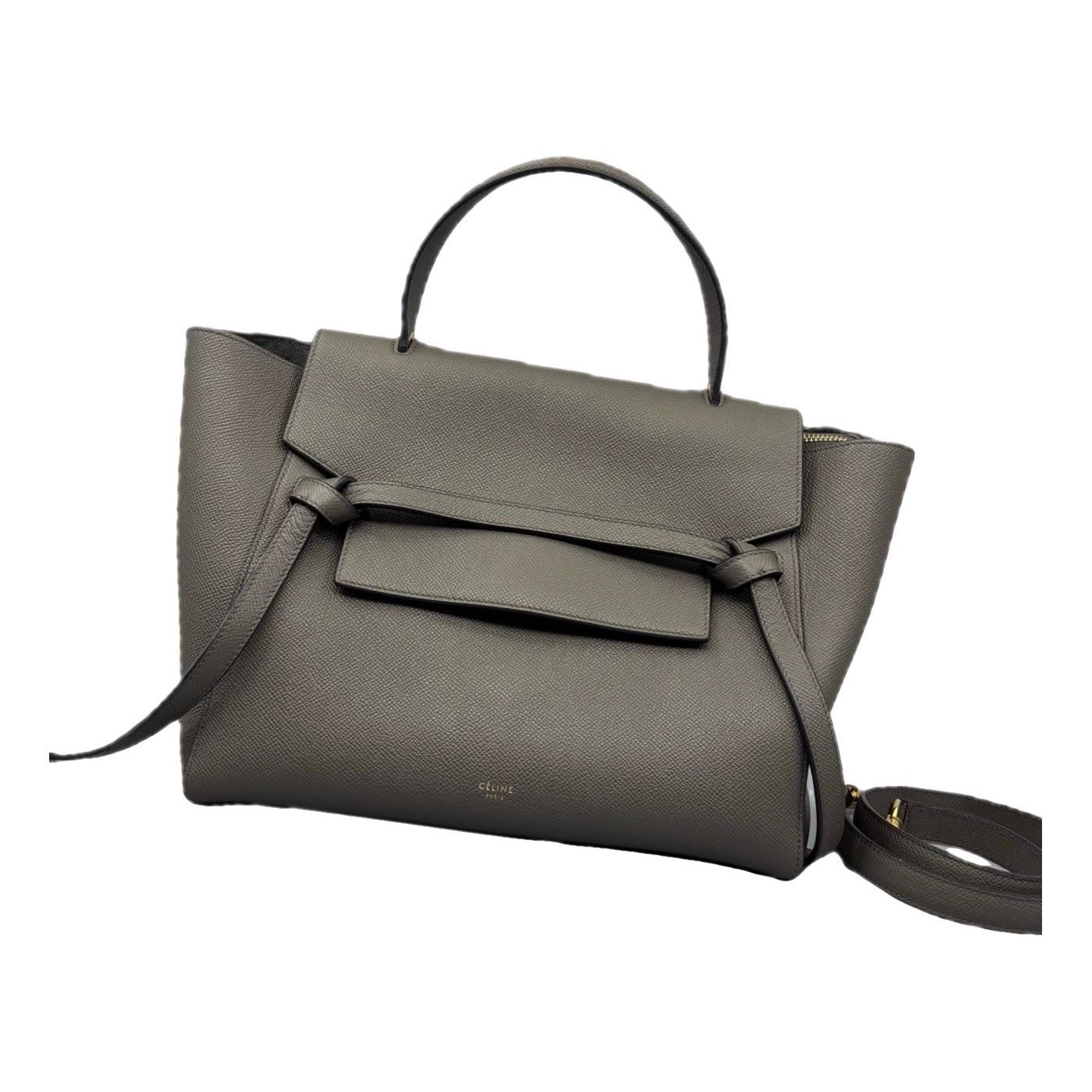 Belt leather handbag