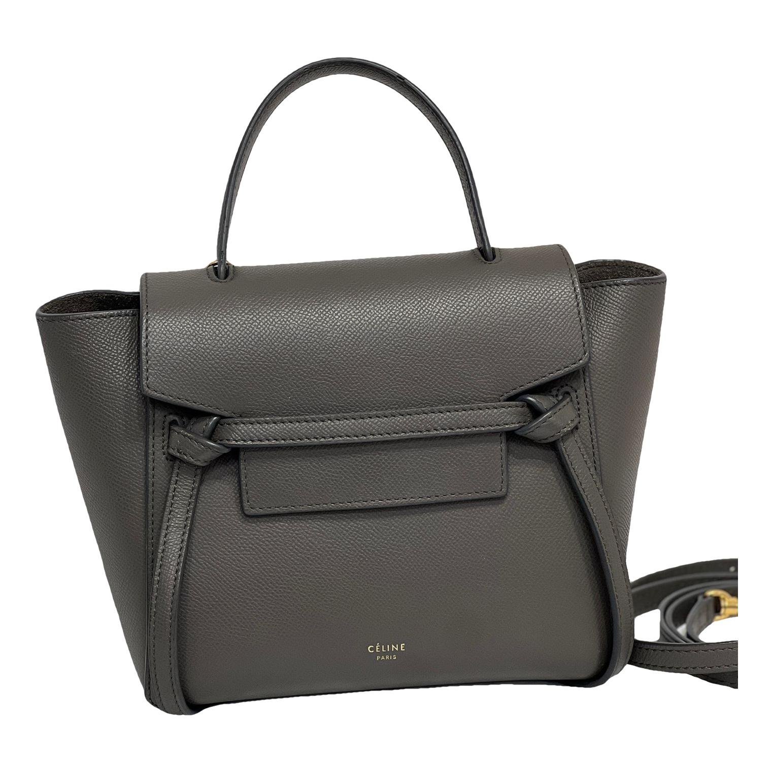 Belt leather handbag