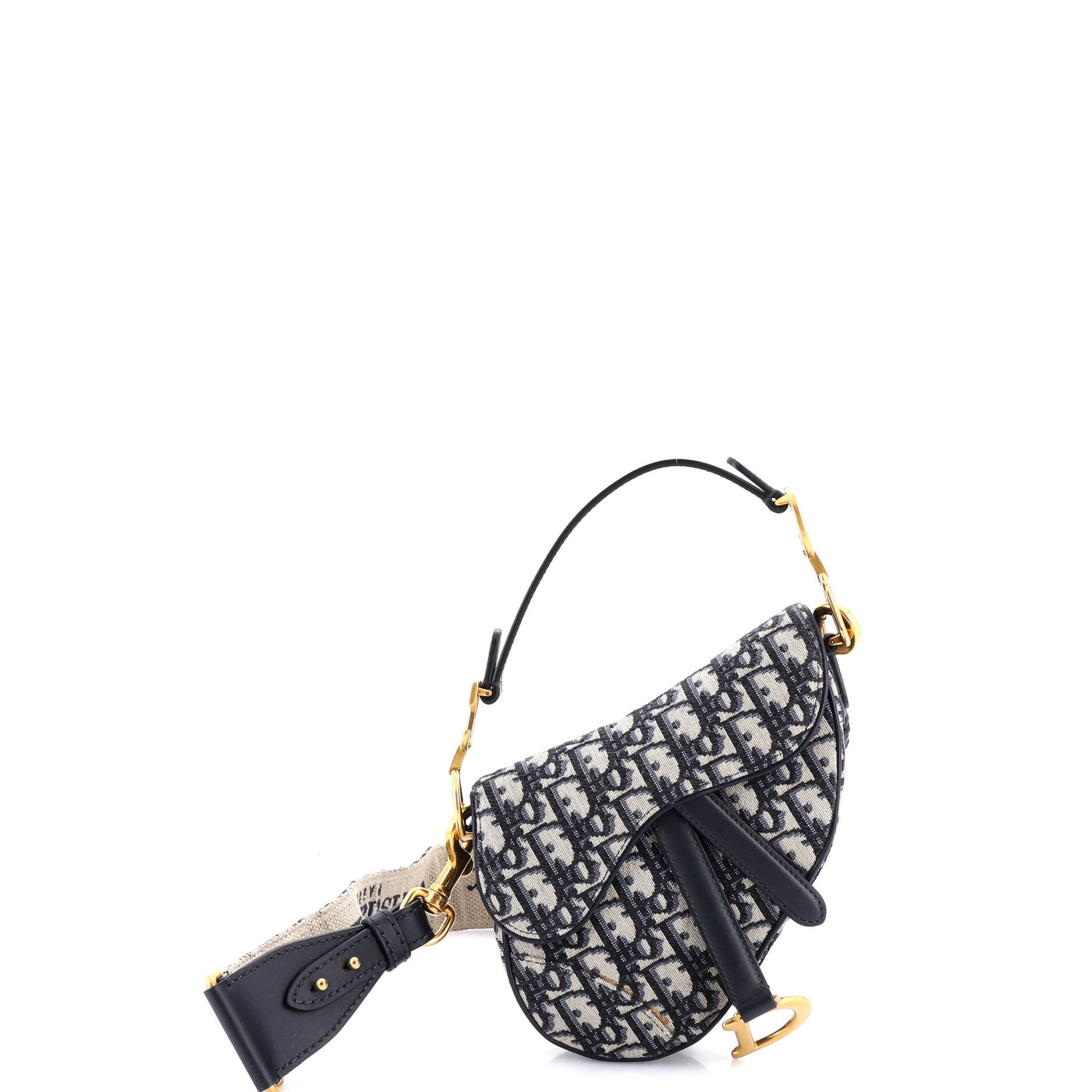 Dior Saddle Handbag Oblique Canvas Mini