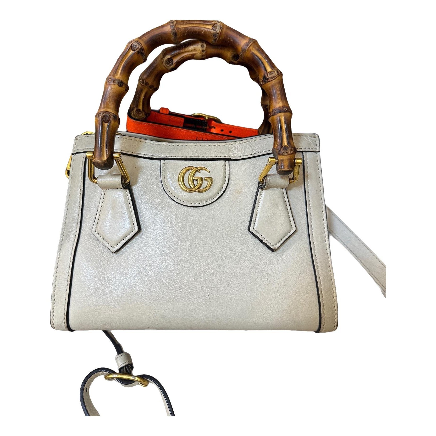 Diana Bamboo leather satchel