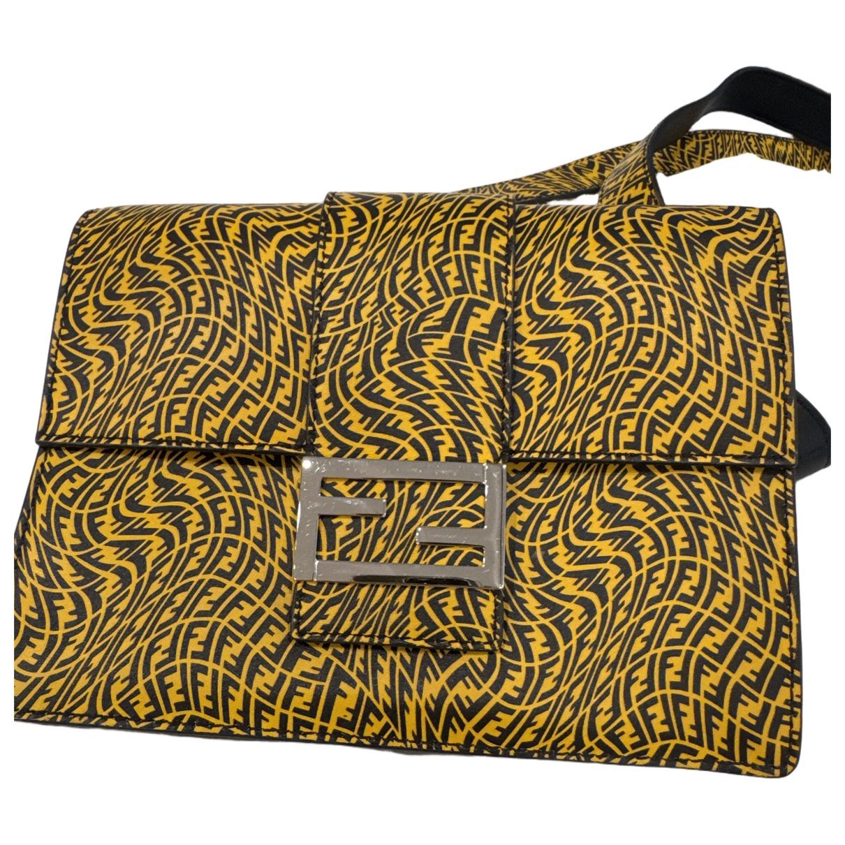 Flat Baguette leather handbag