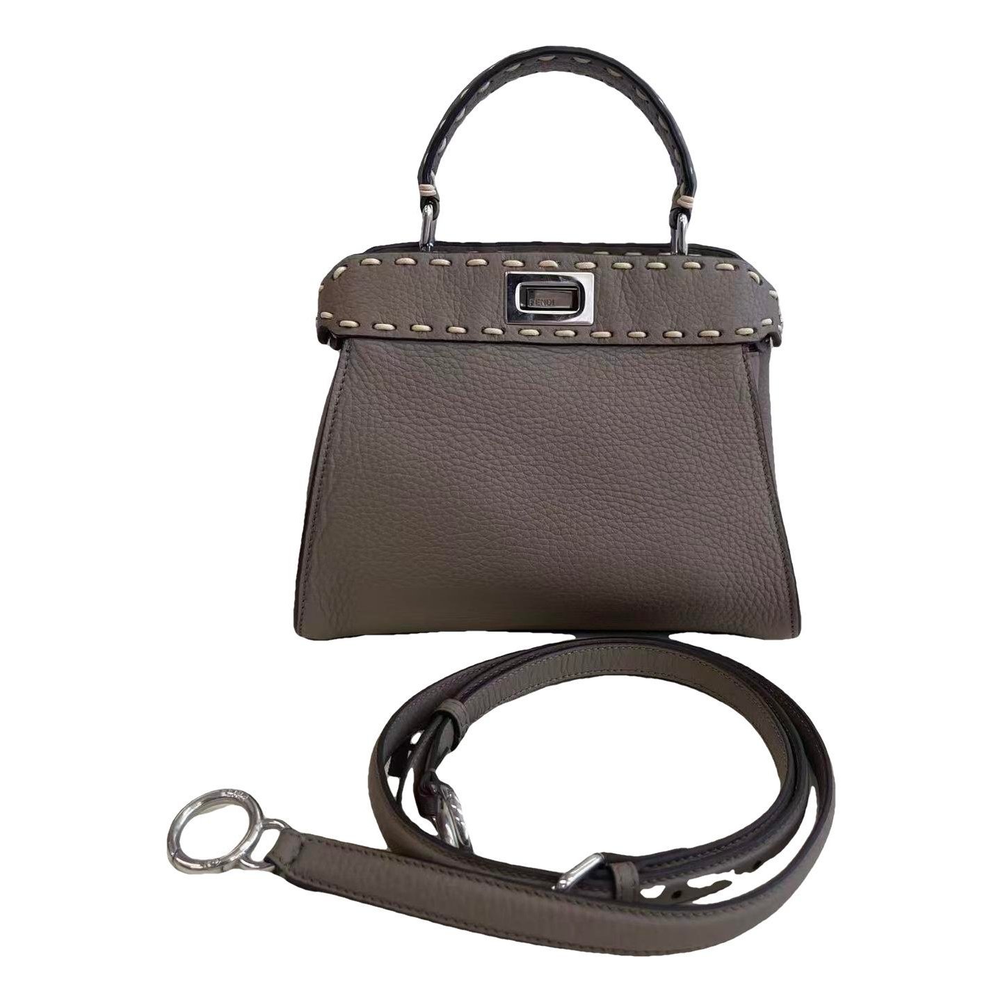 Peekaboo leather handbag