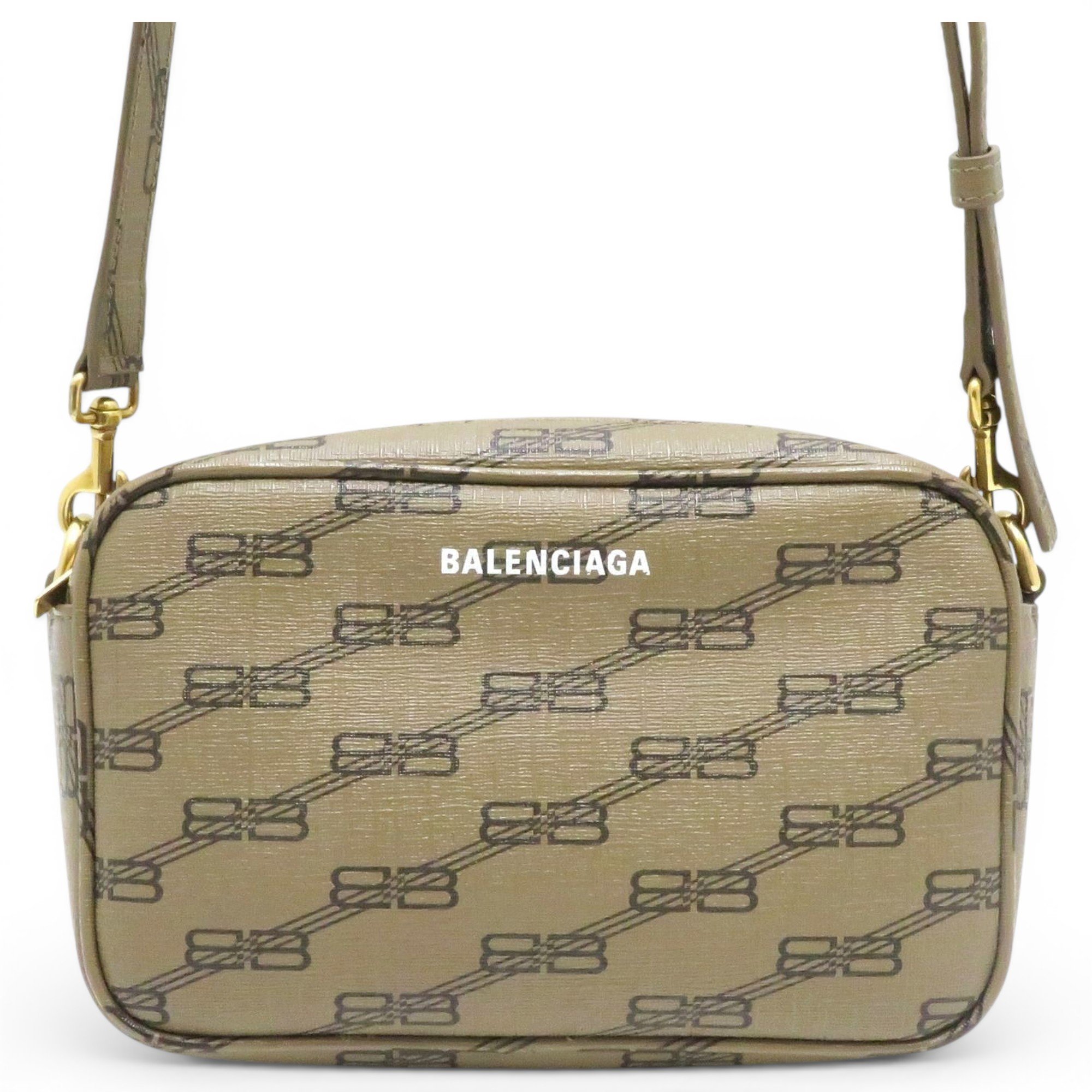 Hardware leather handbag