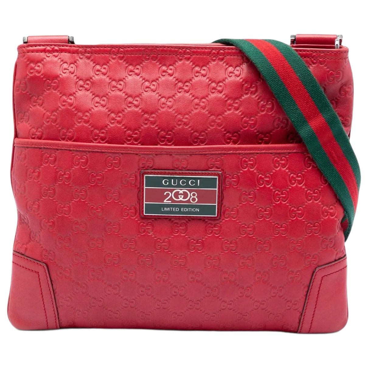 Gucci B leather crossbody bag