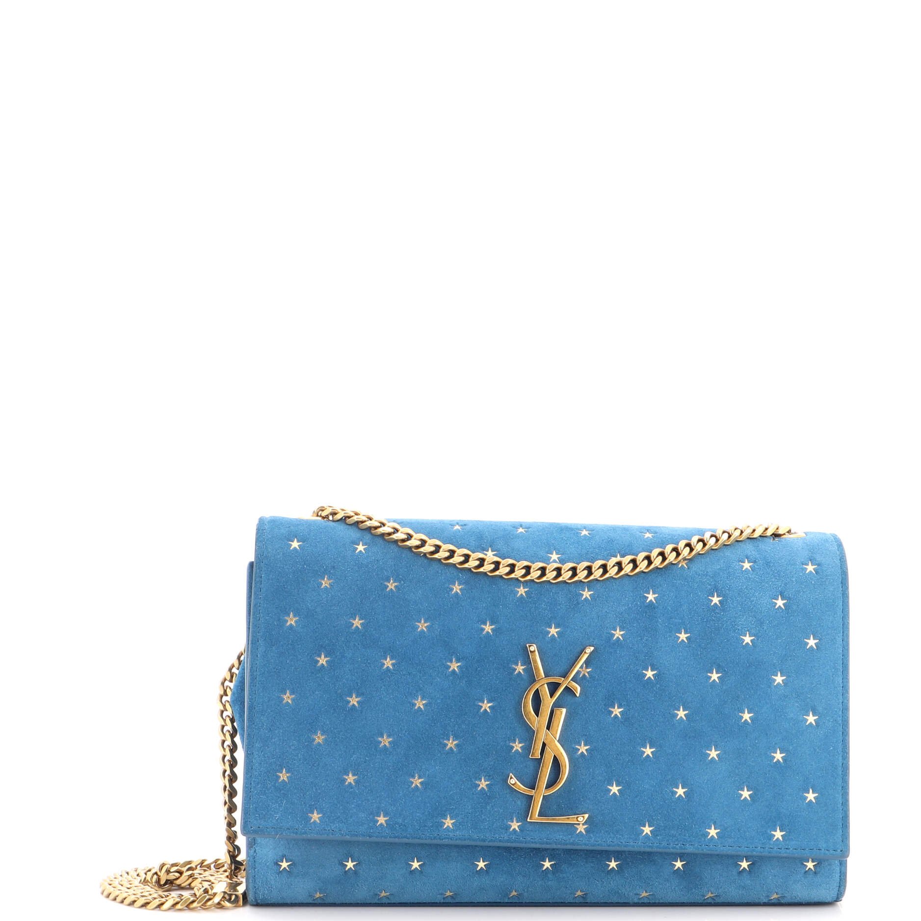 Classic Monogram Crossbody Bag Embossed Suede Medium