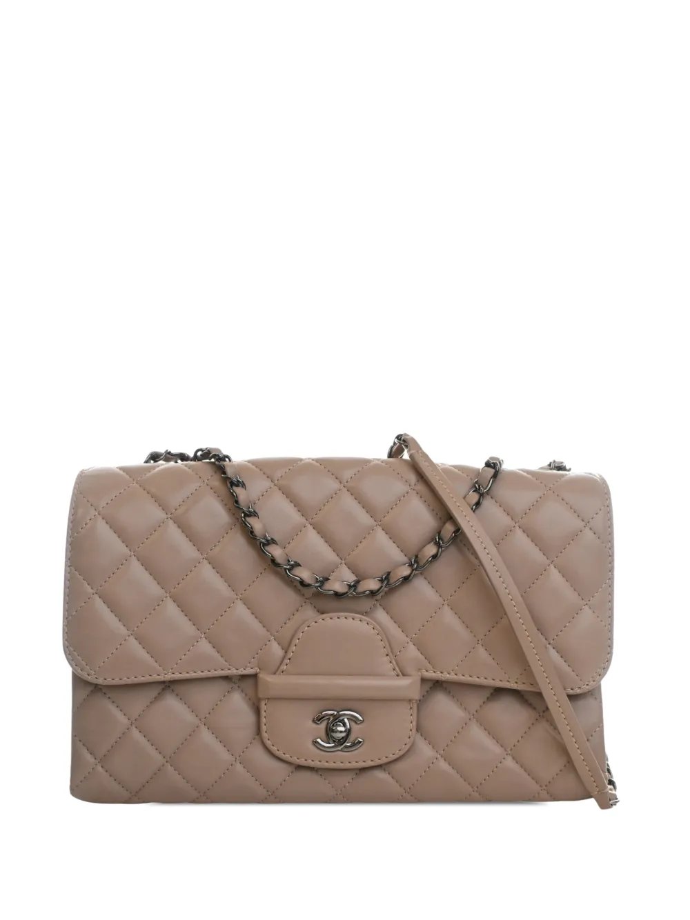 2014 Jumbo CC Quilted Lambskin Single Flap shoulder bag