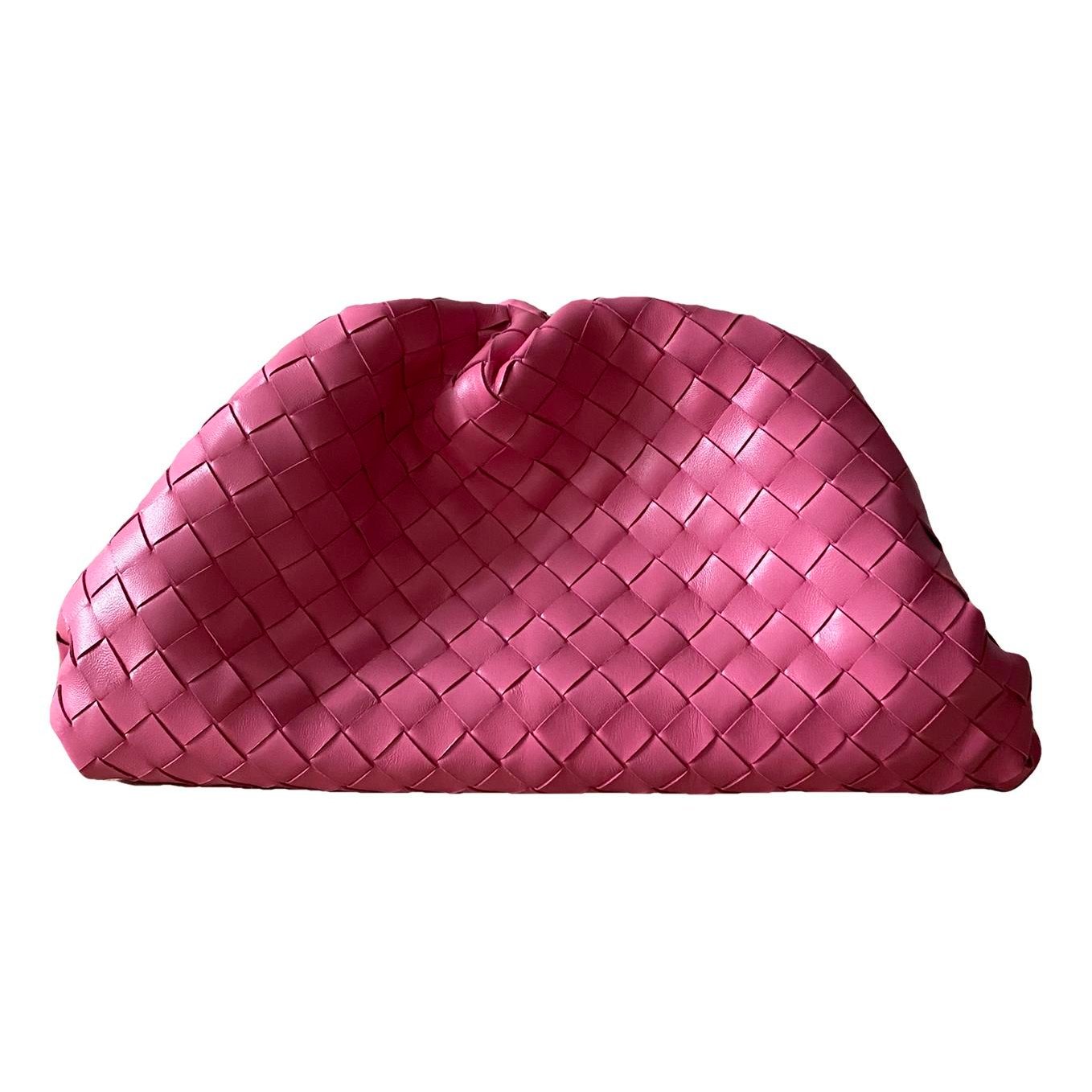 Pouch leather clutch bag