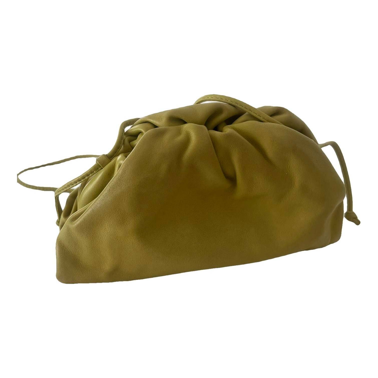 Pouch leather crossbody bag