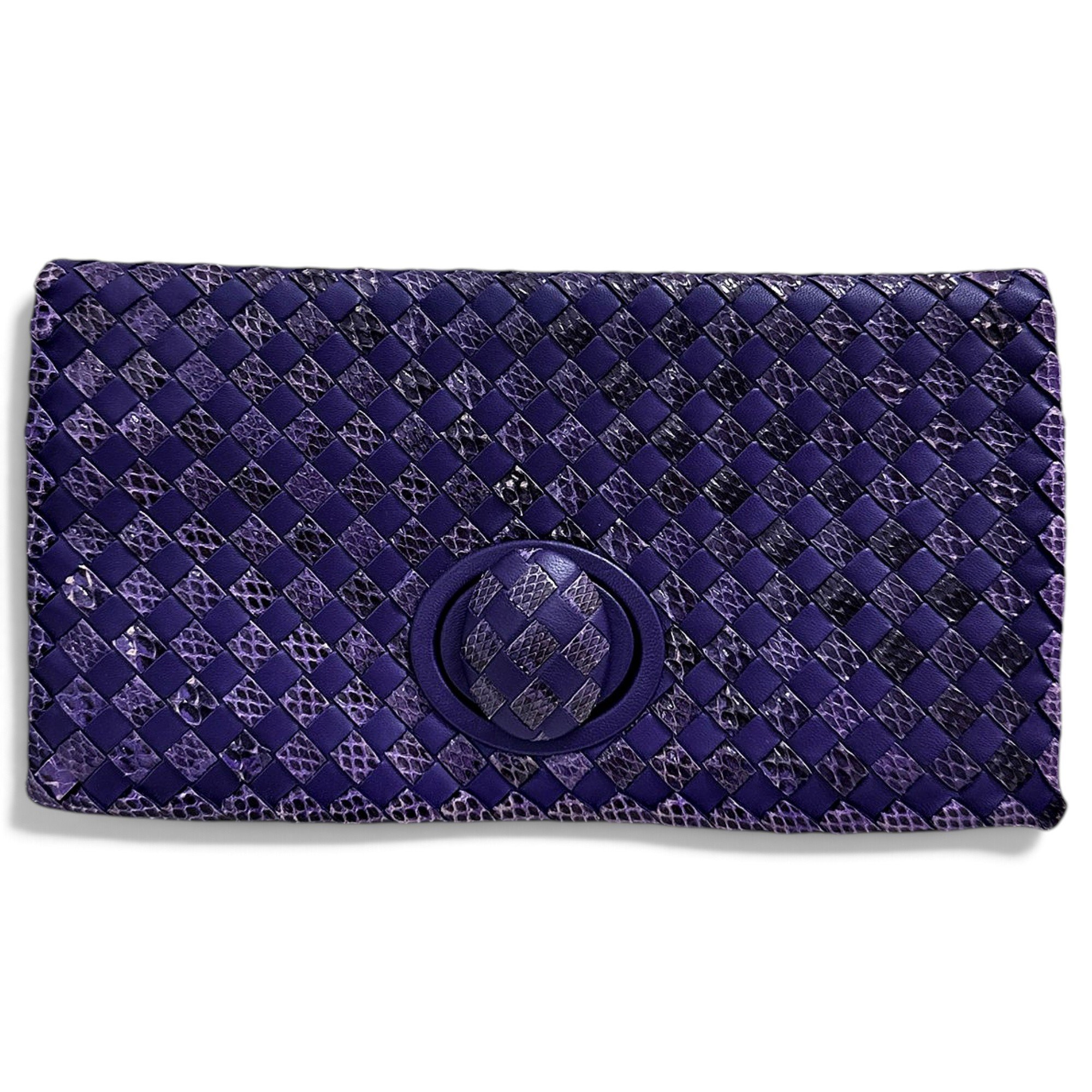 Leather clutch bag
