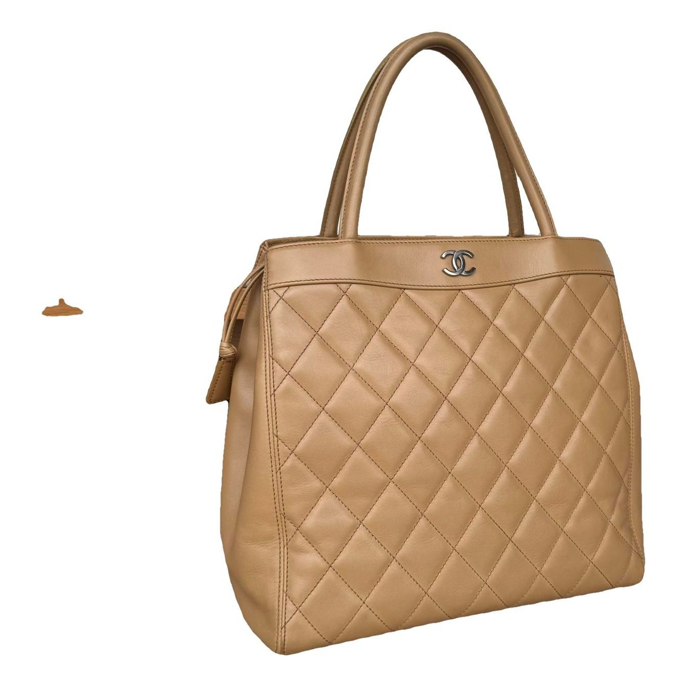 Trendy CC Quilted leather handbag