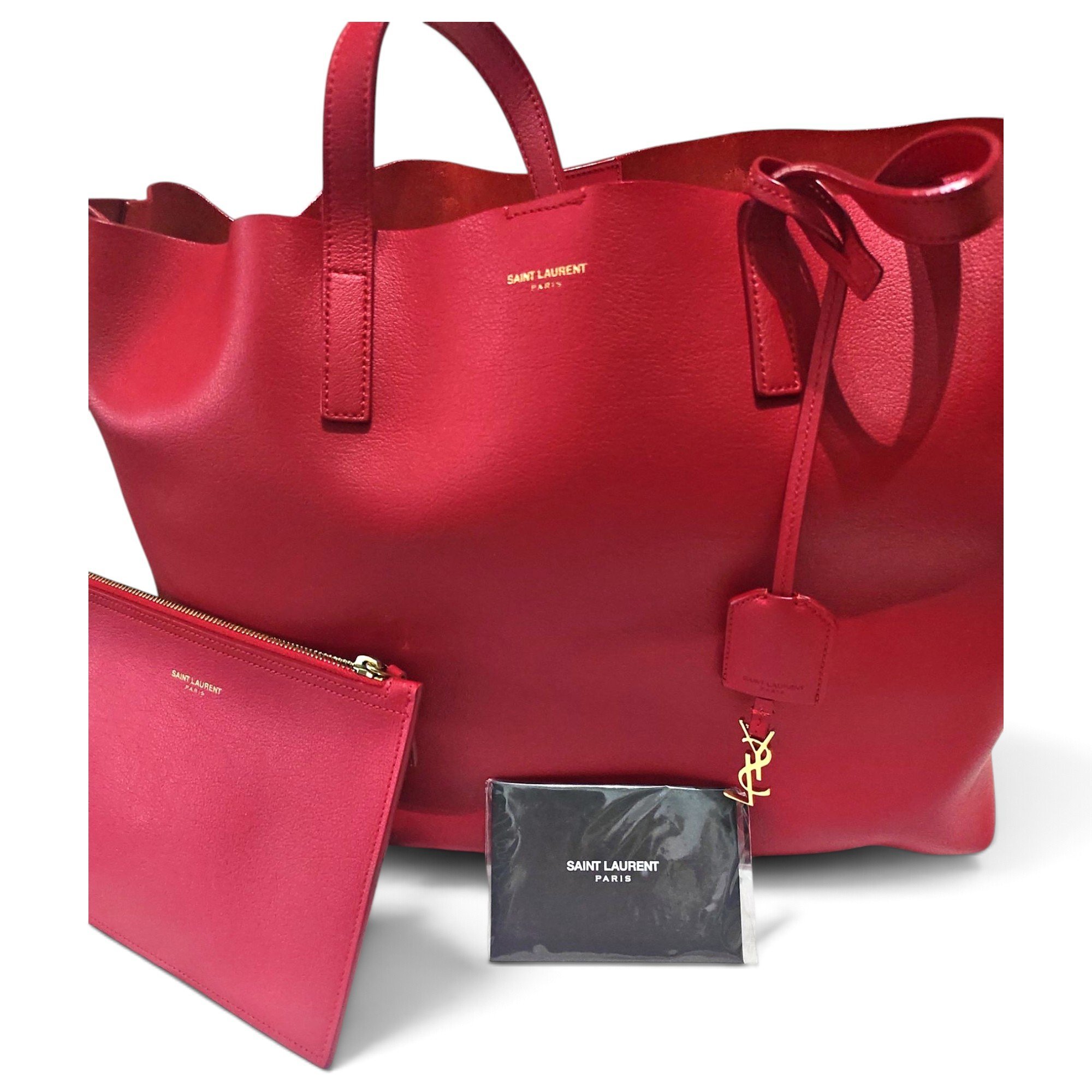 Shopping leather tote