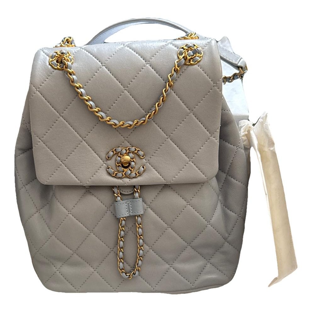 Leather backpack