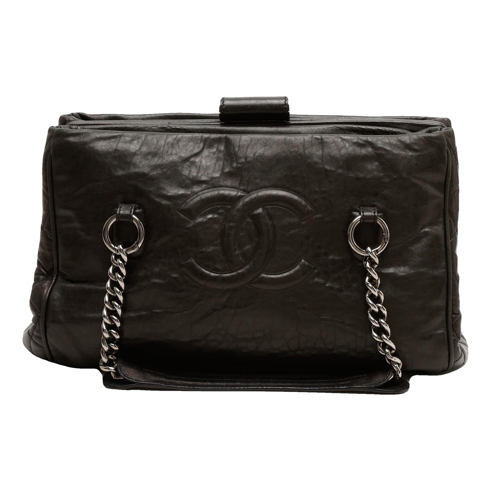 Trendy CC leather tote