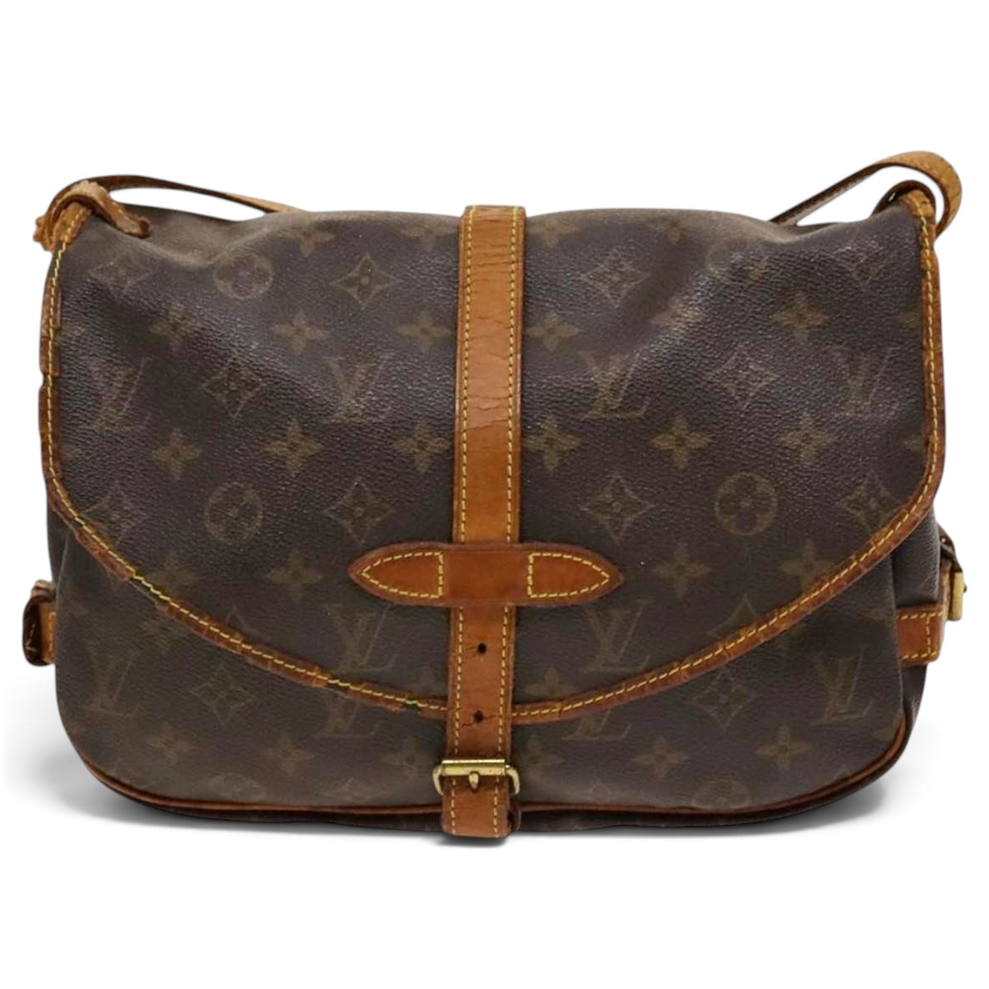 Louis Vuitton Saumur leather handbag