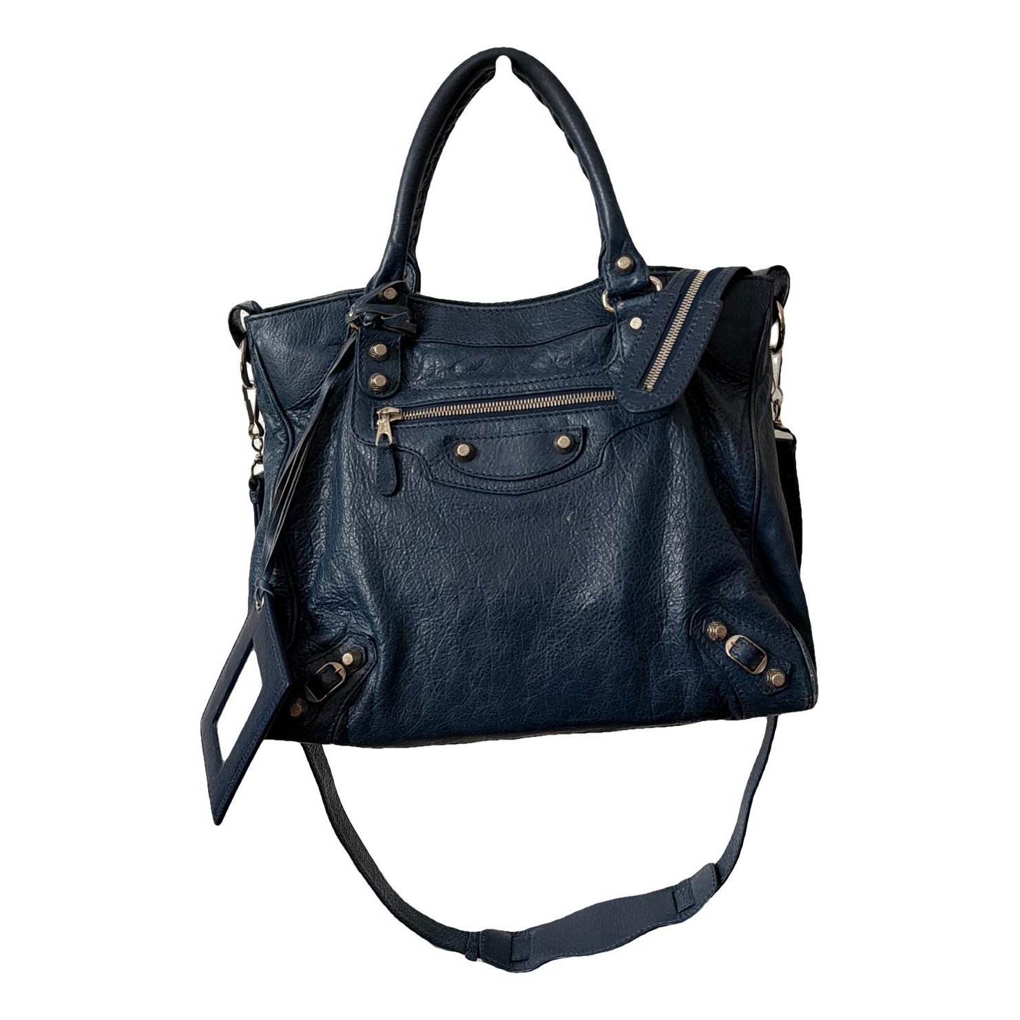 Work leather handbag
