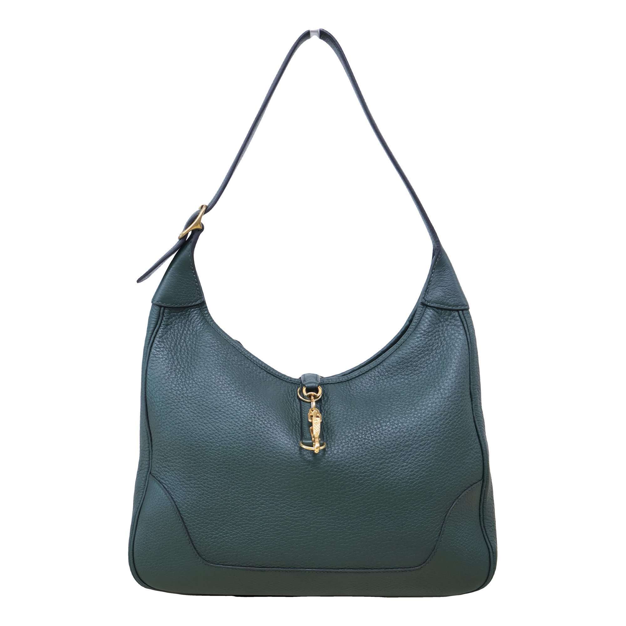 Trim leather handbag