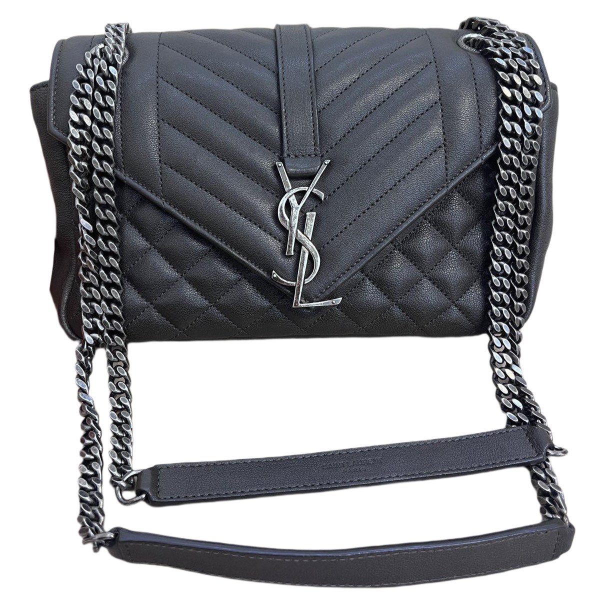 Envelope leather handbag
