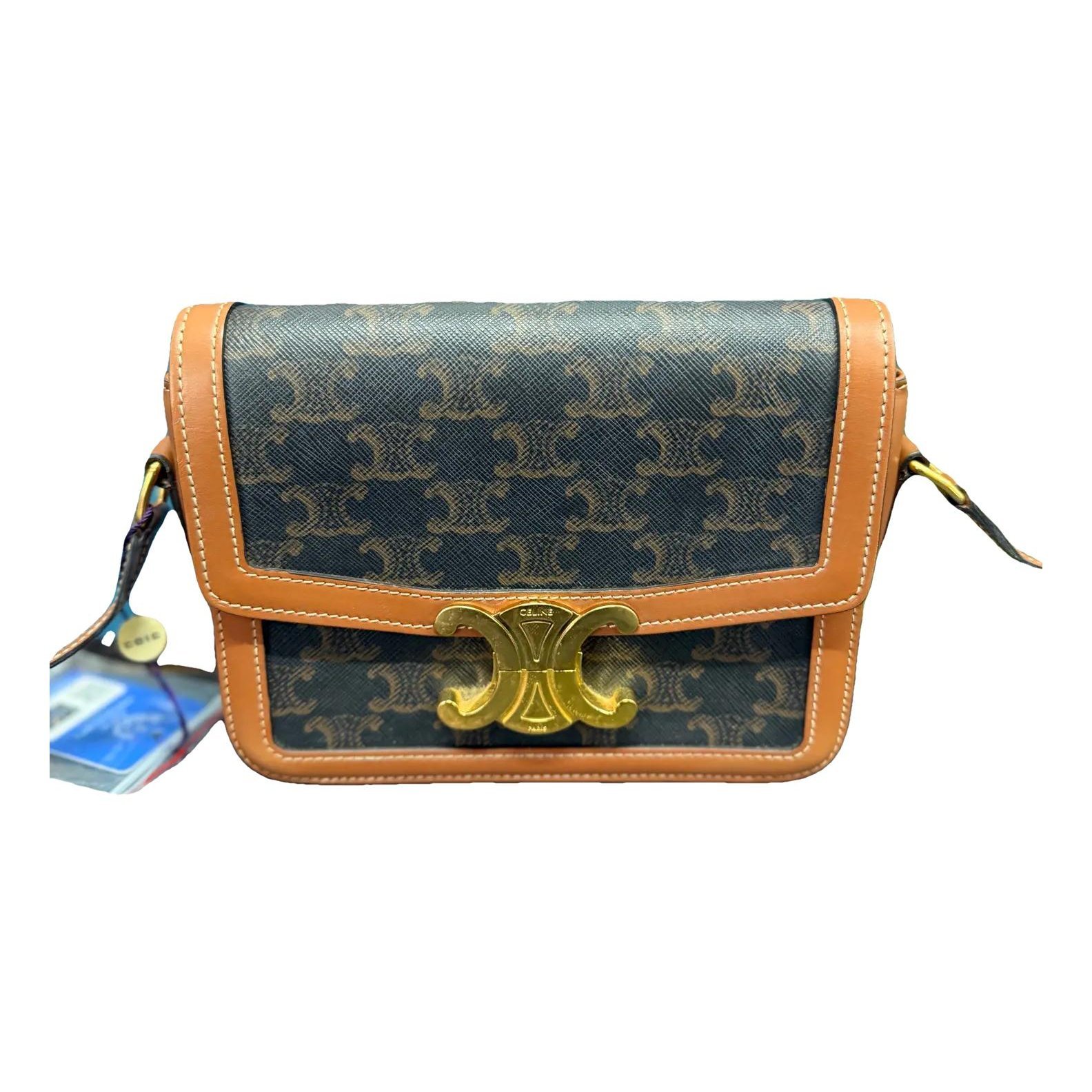 Triomphe leather crossbody bag