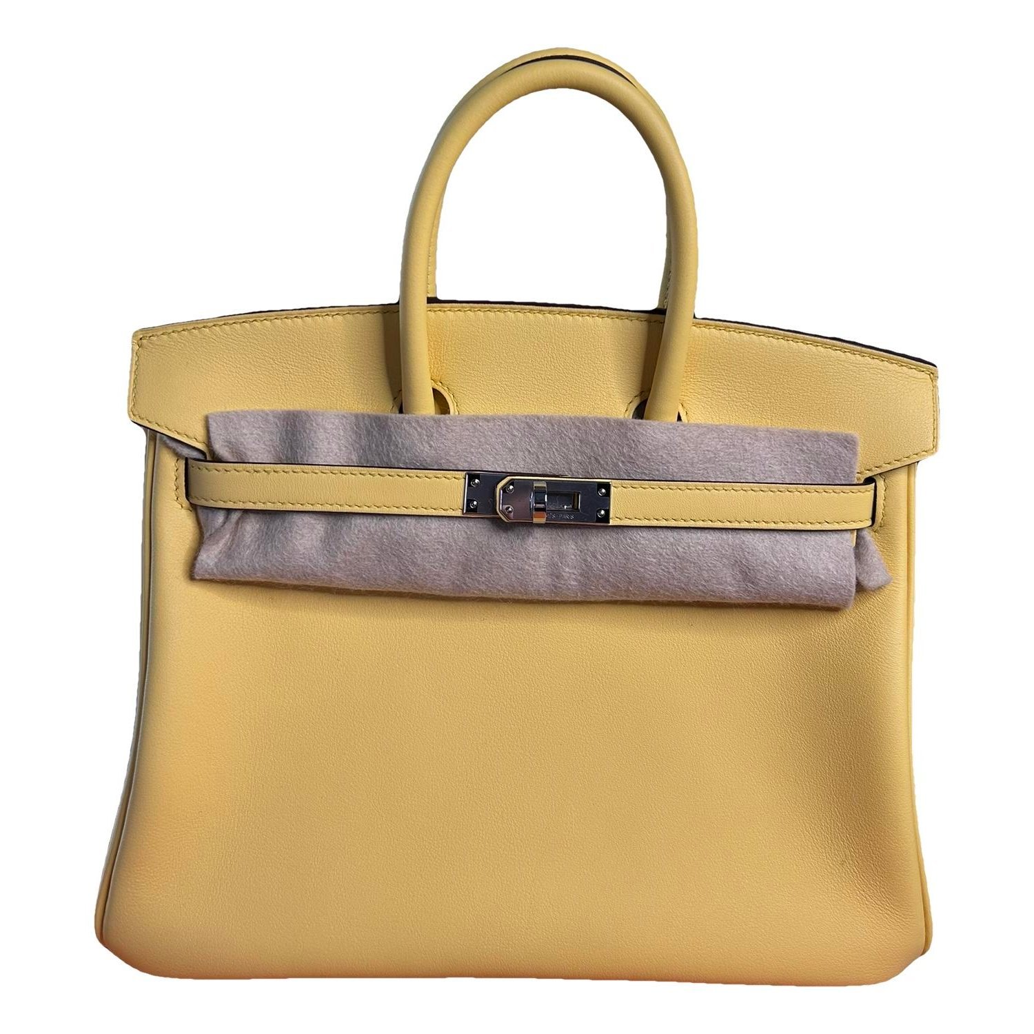 Birkin 25 leather handbag