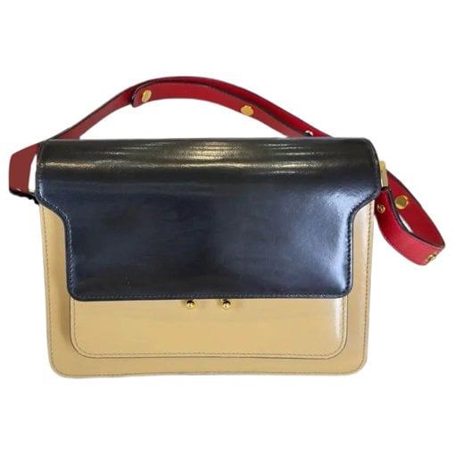 Marni Trunk leather crossbody bag