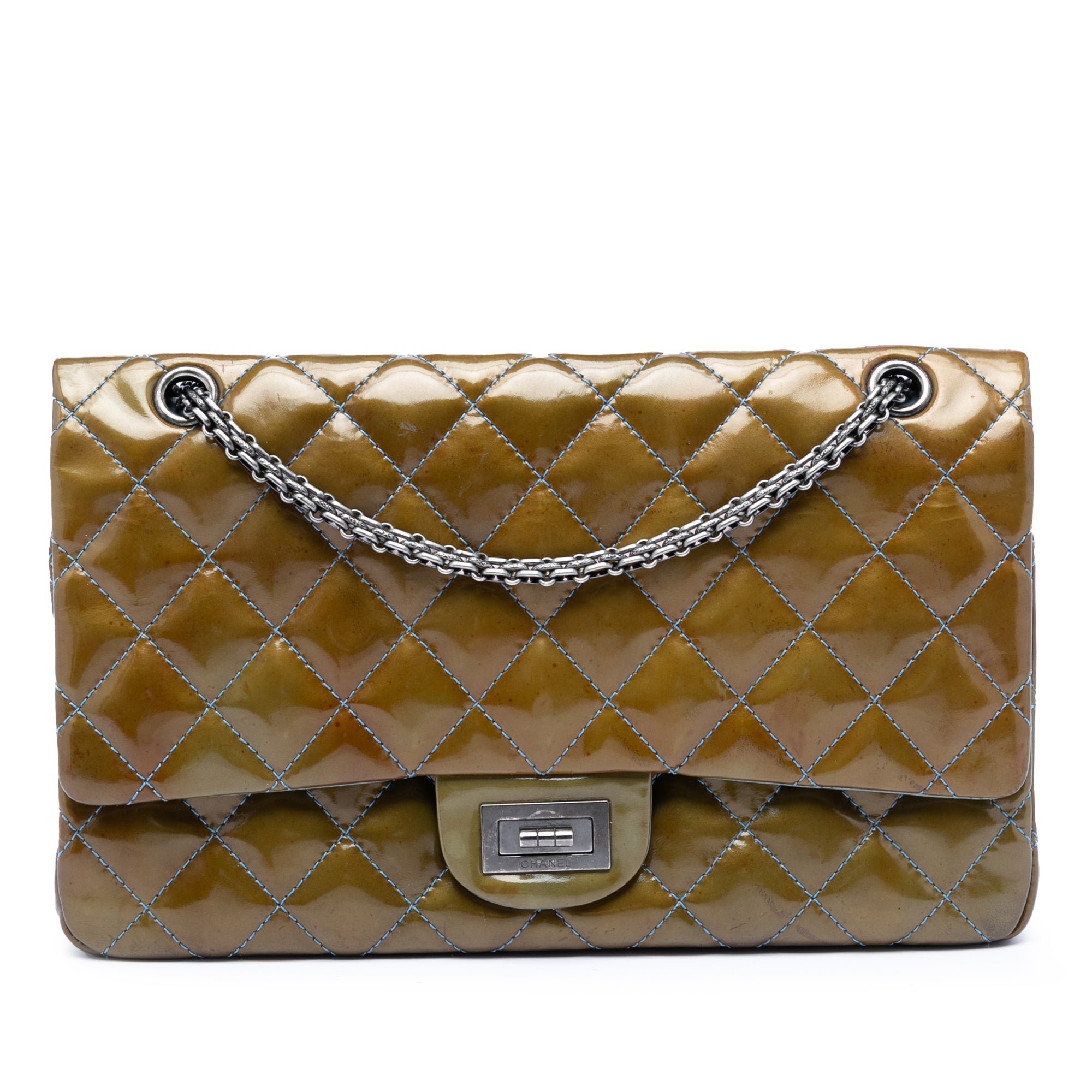 Patent leather handbag