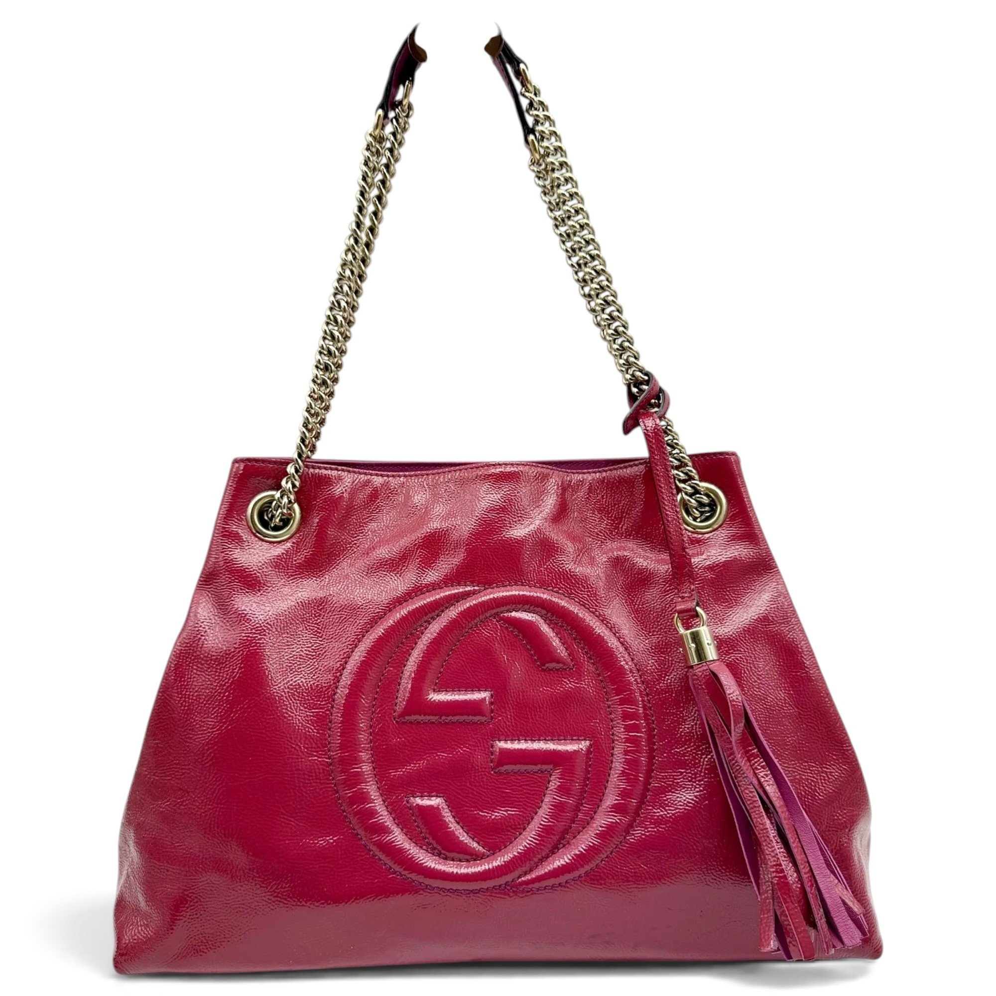 Soho patent leather handbag