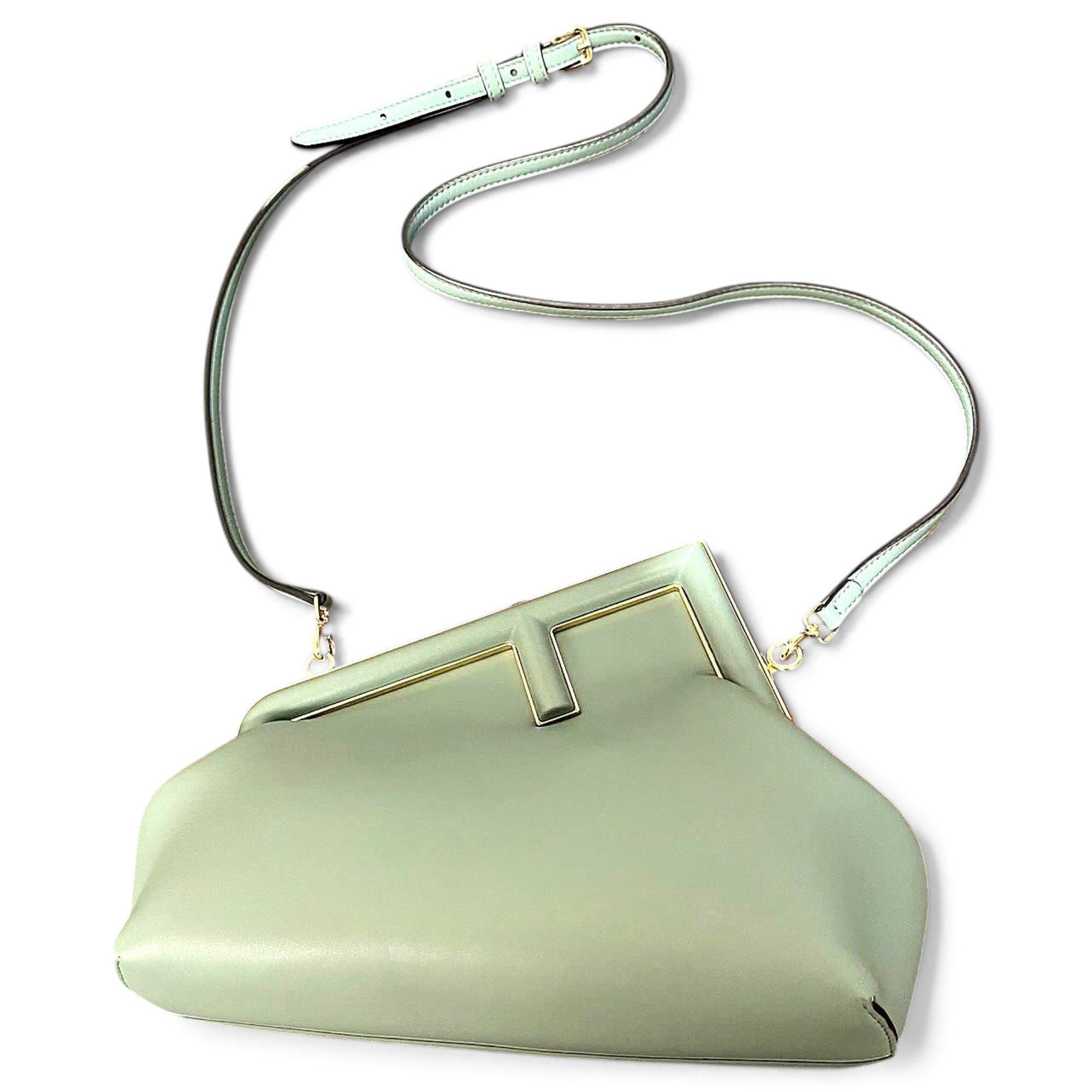 First leather handbag
