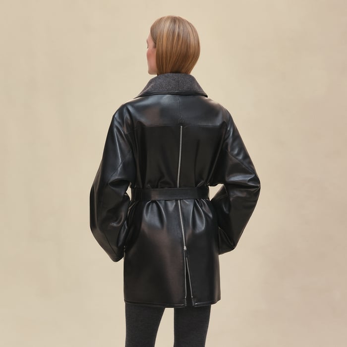 Noir Short Blanket Coat