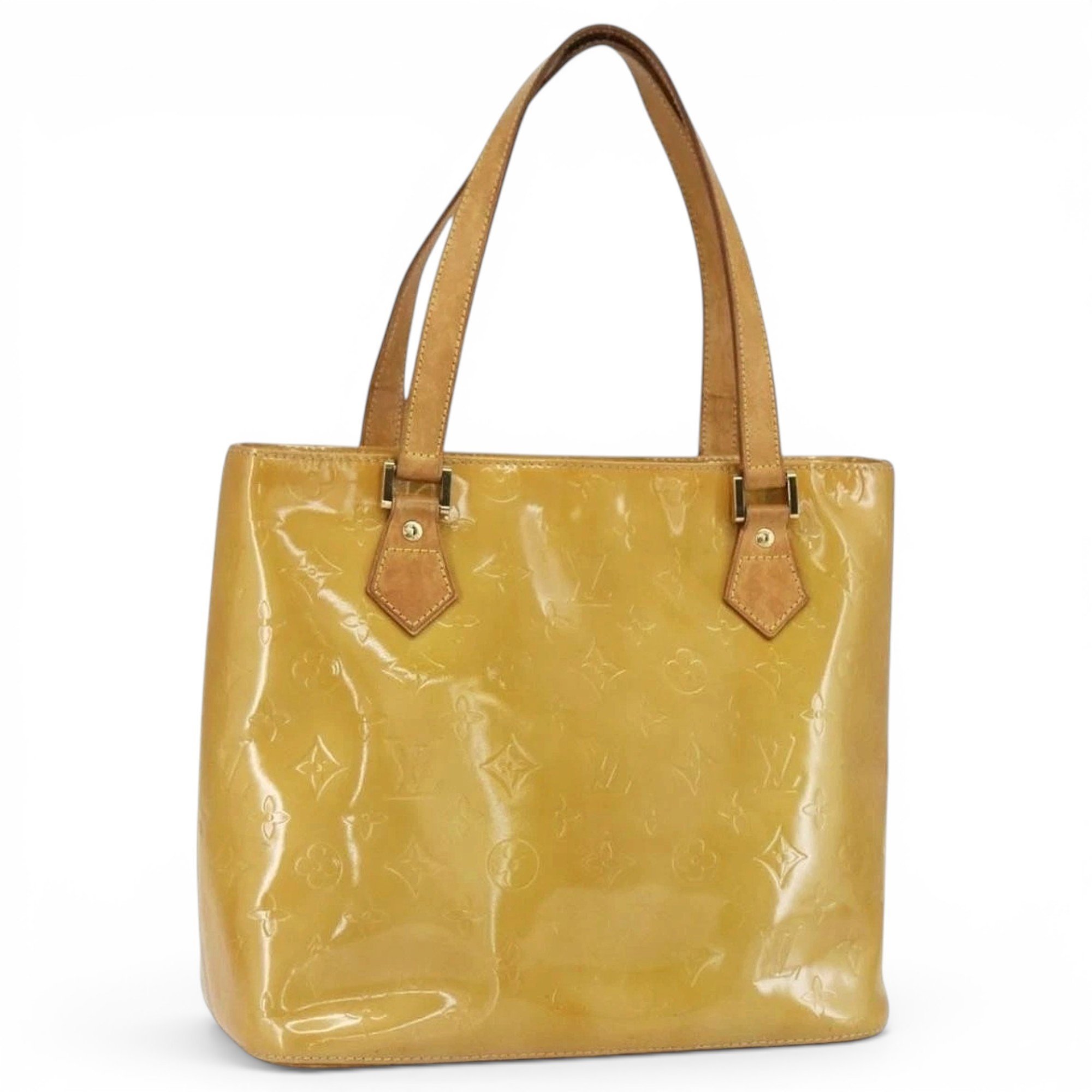 Patent leather handbag