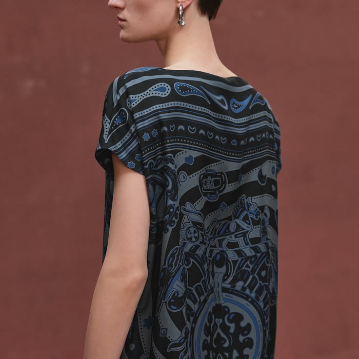 Noir Réglisse "Candy Libris Bandana" Classic Tunic