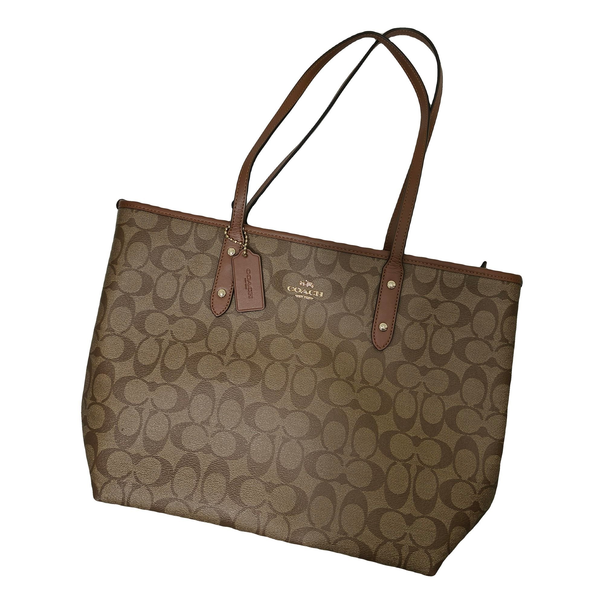 CITY ZIP TOTE leather tote